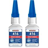 416 Super Bonder Instant Adhesive Clear for High Temp &amp; Vibration 20g Suitable for Metal Plastic and Rubber 2 Pack