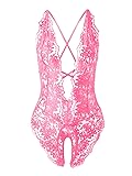 SOLY HUX Women's One Piece Lingerie Sexy Lace