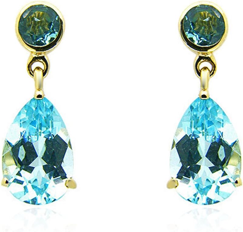Ivy Gems 9ct Yellow Gold Tear Drop Earrings of Length 1.7cm