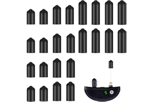 Aphrordity 24 Pcs Dog Shock Collar Rubber Tips, Dog Prong Collar Silicone Cover Accessories, Training Rubber Tips Column, Silicone Sleeves for Dog Bark Collar (13 mm/16 mm/20 mm)