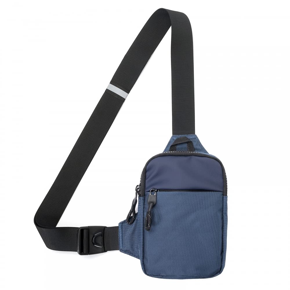 Chest Crossbody Bag, Waterproof Sling Bag with Adjustable Strap for Men Women Running,Walking,Jogging,Climbing,Cycling,Outdoor Sports