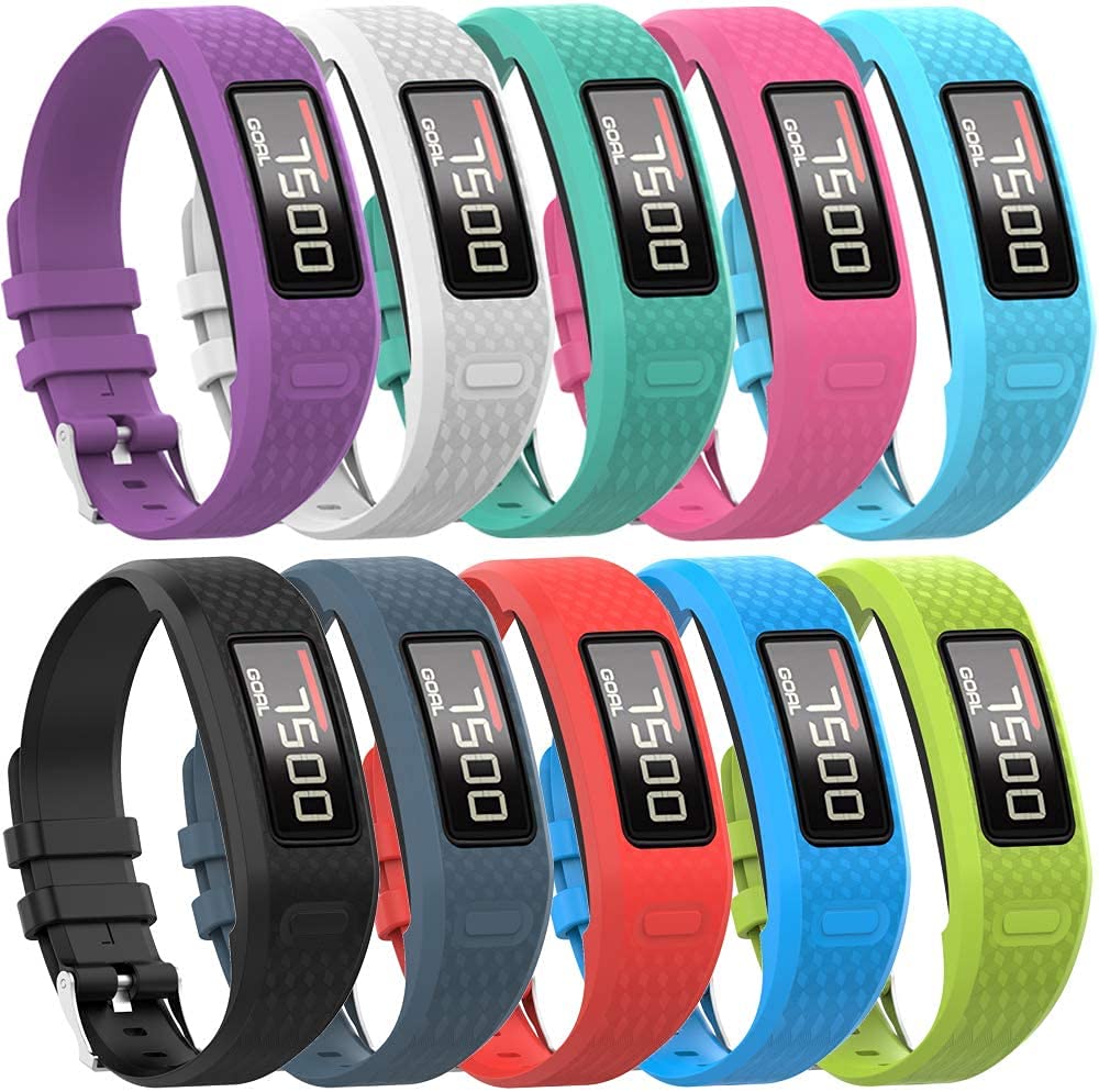 Tyogeephy Band for Garmin Vivofit 1 / Vivofit2, Soft Silicone Replacement Watch Band Strap for Garmin Vivofit 1 / Vivofit 2 Activity Tracker, Small, Large