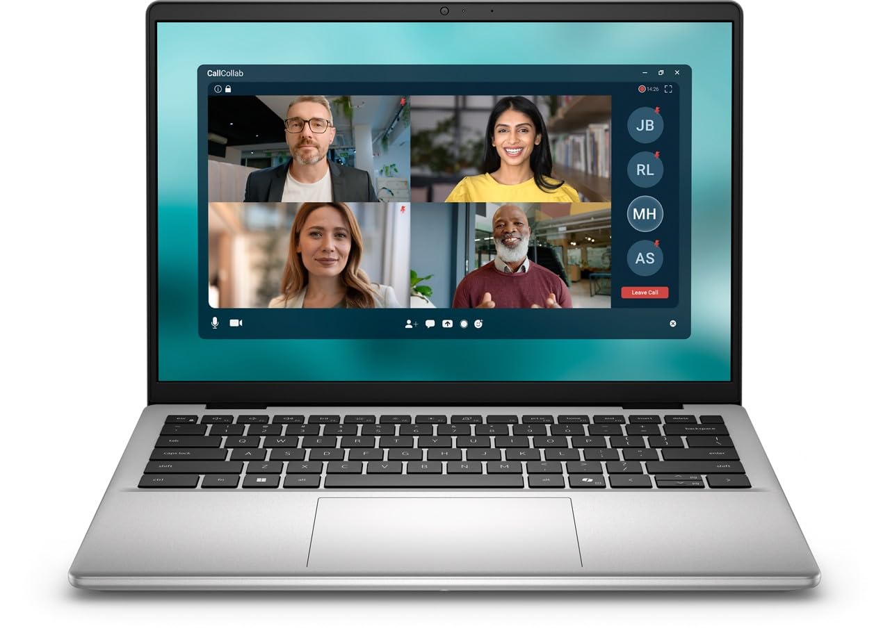 Dell 14 PC portatile DC14250 Intel Core 5 120U 14" 2K IPS 300 nits Antiriflesso, Intel Graphics, 16GB RAM DDR5, 512GB SSD, Windows 11 Home, tastiera retroilluminata AZERTY - Argento