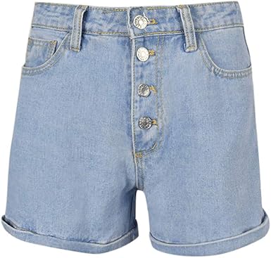 womens denim boyfriend shorts