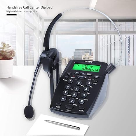 Wikoo Call Center Dialpad Schwarz Schnurgebundenes Amazon De
