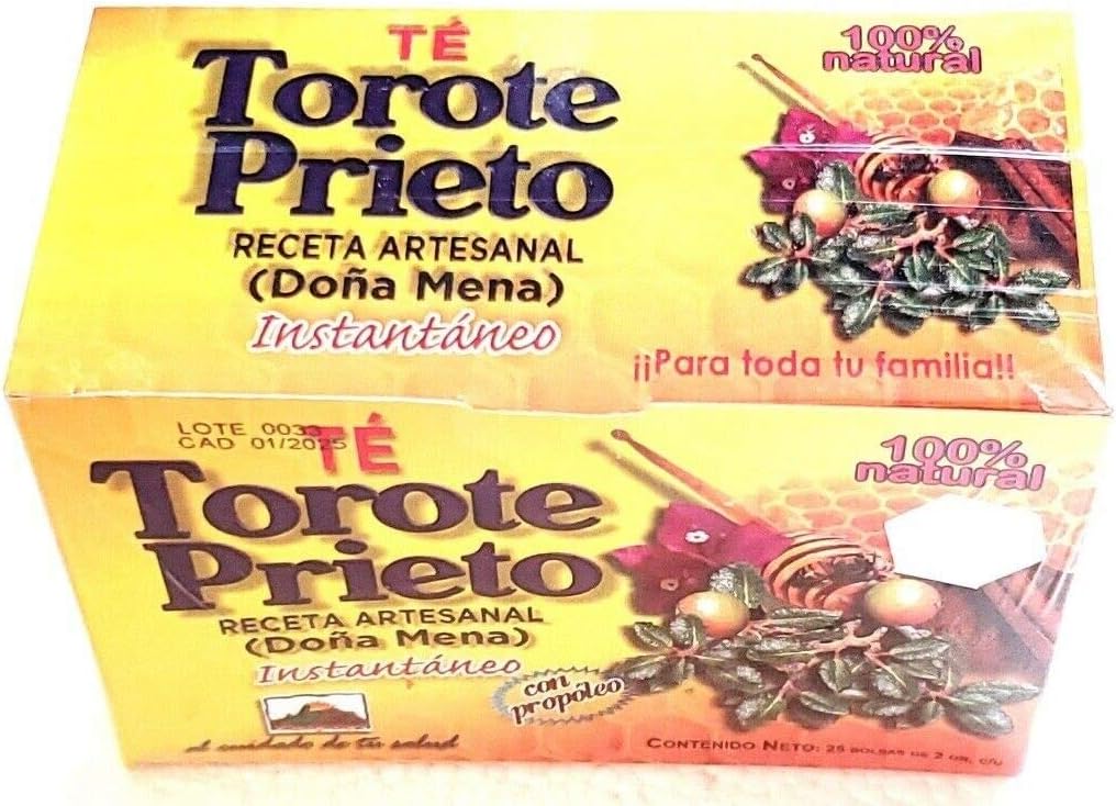 Te Torote Prieto Instantaneo 25 sobres 2gr c/u 100% Natural Receta Artesanal