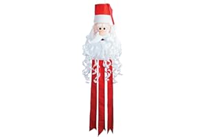 In the Breeze 5226 — Santa 3D Windsock — Fun St. Nick Holiday Christmas Outdoor Porch Decoration