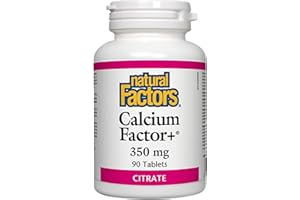 Natural Factors - Calcium Factor+®Citrate 350mg, 90 Tablets