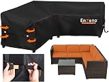 Enzeno Garden V-Shape Furniture Cover 420D Waterproof 255x255x87cm view 1