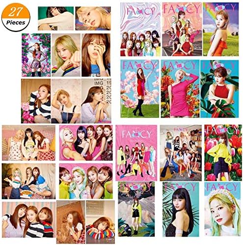Youyouchard Kpop Twice Album Fancy You Photo Card Crystal Card Sticker Support Lomo Cards Stickers Set Gift(Style 1)