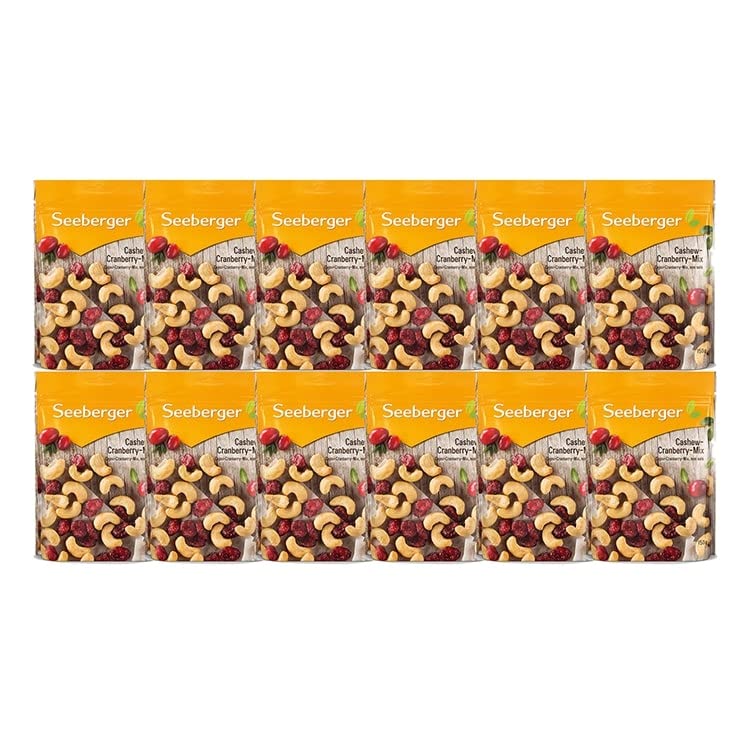 Seeberger Cashew-Cranberry-Mix 12er Pack, Knackige naturbelassene Cashewkerne mit Cranberries - süß-säuerliche Kombination - glutenfrei, vegan (12 x 150 g) 3