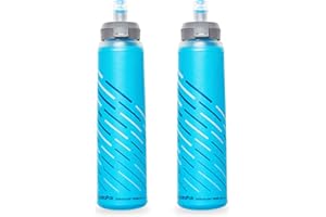 HydraPak UltraFlask Speed (500ml or 600ml) - Collapsible Soft Flask Water Bottle for Hydration Vests and Running Packs with Easy Open Cap