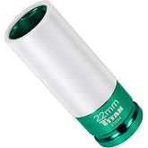 Titan 21094 1/2-Inch Drive x 22mm Non-marring Impact Deep Lug Nut Socket