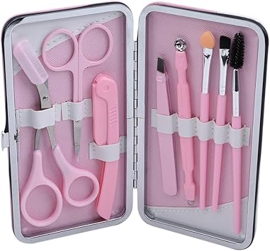 LZIYAN Juego de 8 Cejas para Recortar Cejas, Kit portátil de Viaje para