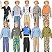 E-TING Fashionista Clothes 3 sets Long Sleeved Ken Suit Shirt Coat Pants Outfit Jacket Trousers for Ken Dolls