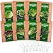 8 Heirloom Lettuce and Leafy Greens Seeds - Over 1000 Seeds - Non GMO Bulk Lettuce Seeds for Planting - Kale, Spinach, Butter, Oak, Romaine, Iceberg, Bibb - Prepper Supplies, Hydroponic, Home Garden