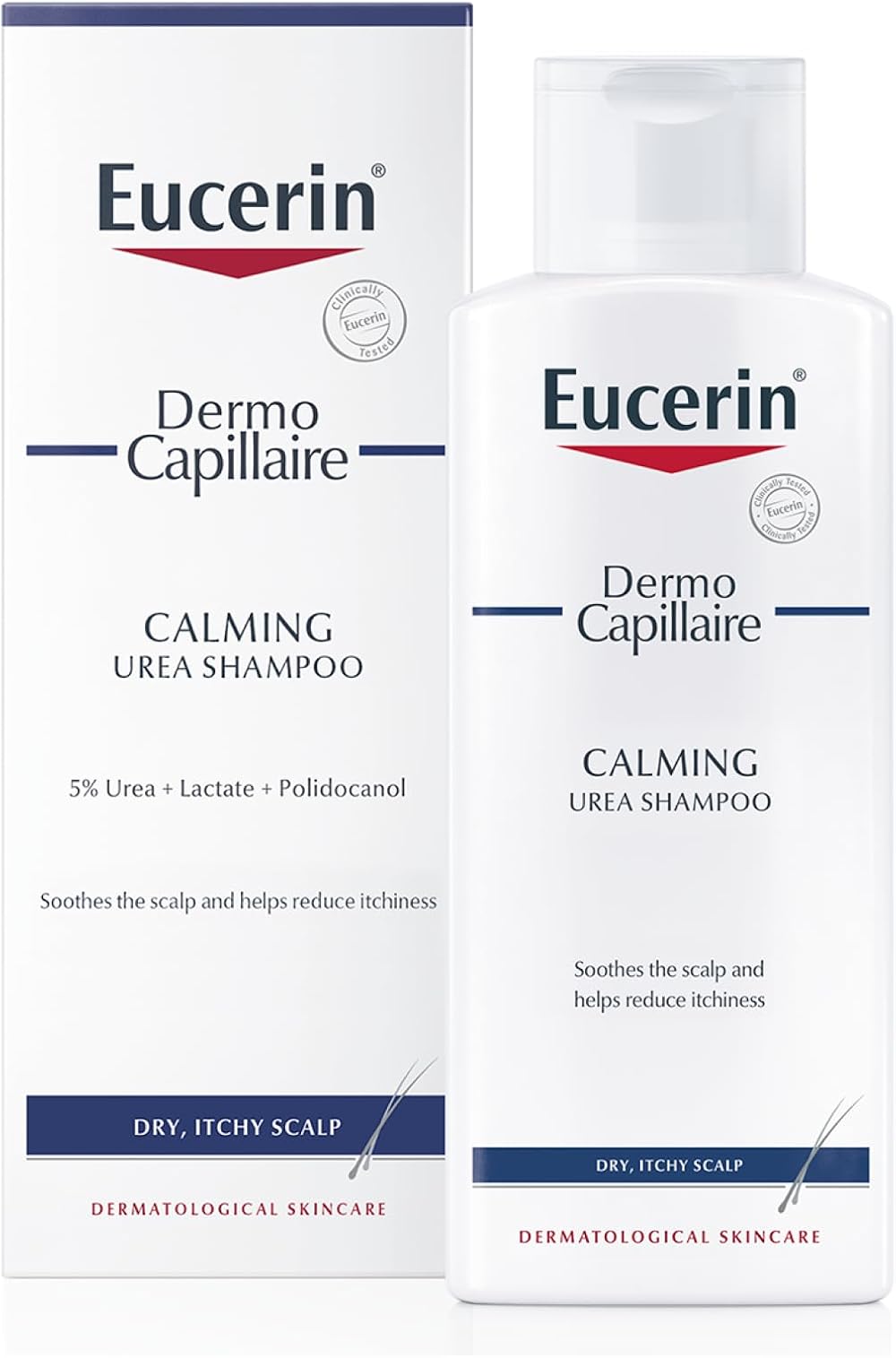 Eucerin DermoCapillaire Calming Urea Shampoo 250ml Dry Itchy Scalp Psoriasis