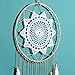 Artilady Macrame Dream Catchers for Bedroom - Tassel Wall Hanging Handmade Dreamcatchers Home Decor with Tassel Feather Ornament Craft Blessing Gift (Beige)