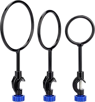 Labasics Support Retort Ring Set 3pc Iron Lab Ring Boss Head 60 80 100mm Sturdy