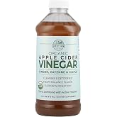 Country Farms Organic Apple Cider Vinegar Tonic, Cleanses and Detoxifies, Helps Balance Fluids, Supports Digestion, With The &ldquo;Mother&rdquo;, Ginger Cayenne &amp; Maple, 16 Fl. Oz.