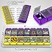 Pill Organizer 2 Times a Day - Weekly Medicine Organizer - Vitamin Holder - Big Pill Container Box - Easy Open Large Medication Dispenser Case - Detachable 7 Day AM PM - 14 Compartments