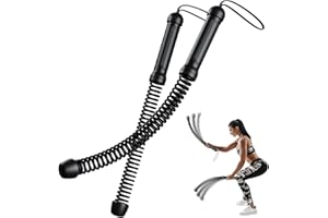 SRNPMIU Ropeless Battle Rope, Battle Ropes for Home Gym, Strength, HIIT Workouts, Home Training, Quiet Fitness Equipment for Men & Women, 2PCS