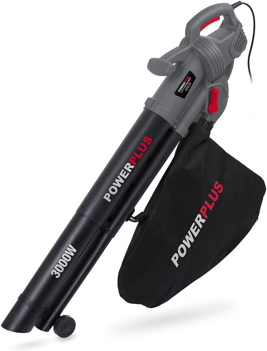Powerplus 3000w 230v Leaf Blower/Vacuum/Shredder with 35 Litre Grass