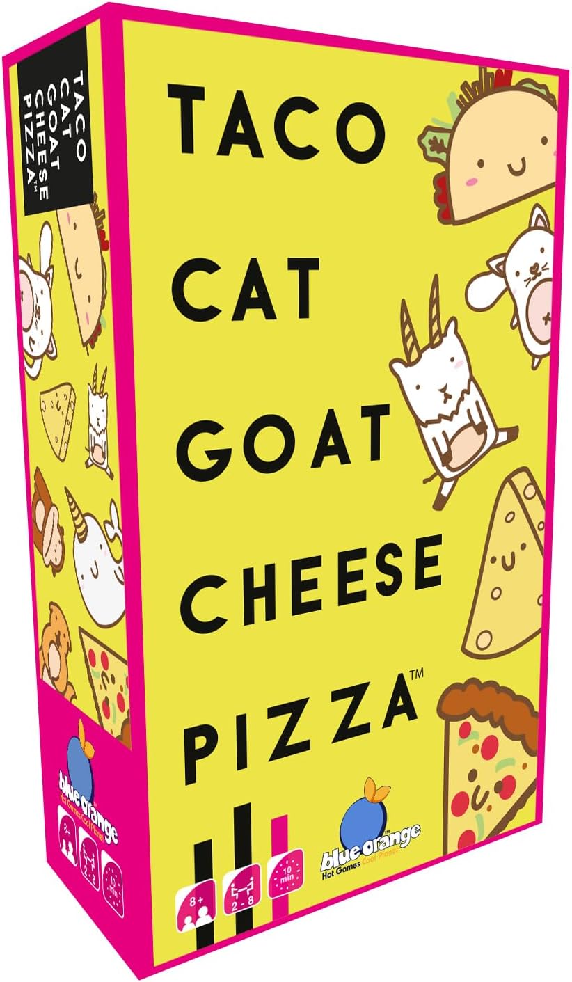 Blue Orange Taco Cat Goat Cheese Pizza Card Game 2-8 Players Ages 8+