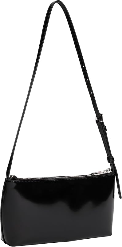 Bolso con correa Mujer Must Bag brillante, Negro (Black), Talla Única