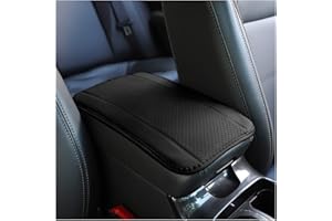 Car Armrest Storage Box Mat, Fiber Leather Car Center Console Cover, Car Armrest Seat Box Cover Accessories Interior Protecti