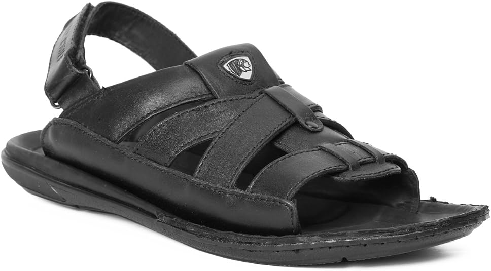 Amazon.com | Red Chief Black Casual Sandal for Men Size - 09 (RC683 001) | Sandals