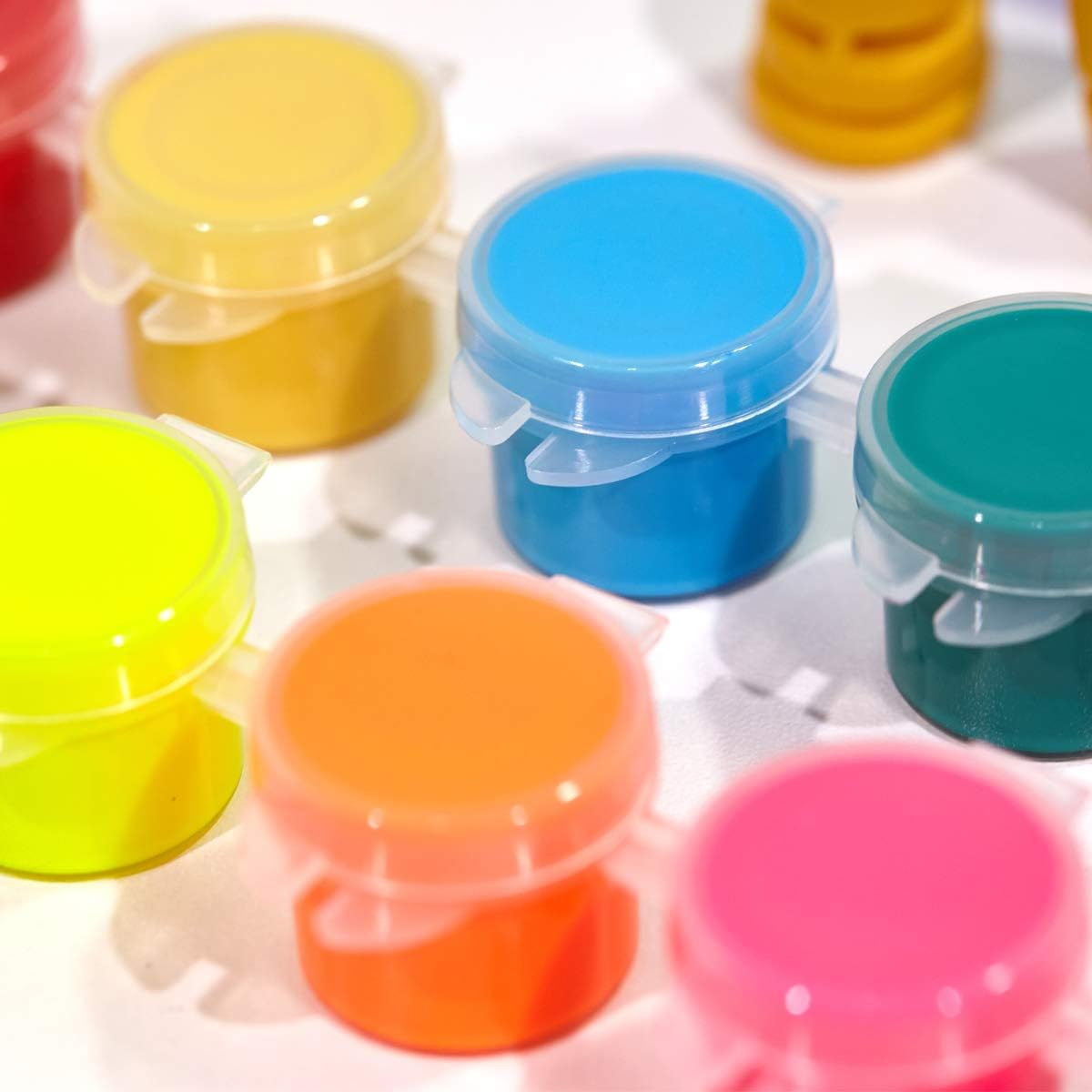 TBC The Best Crafts Washable Paint Set for Kids, 44PCS Paint Kids Kit, Tempera Paints, Semi-moist Watercolor, Finger Paints, Paint Brushes & Sponge Roller & Stamps, Perfect Early Learning Art Supplies Toddler Preschooler: Home Improvement