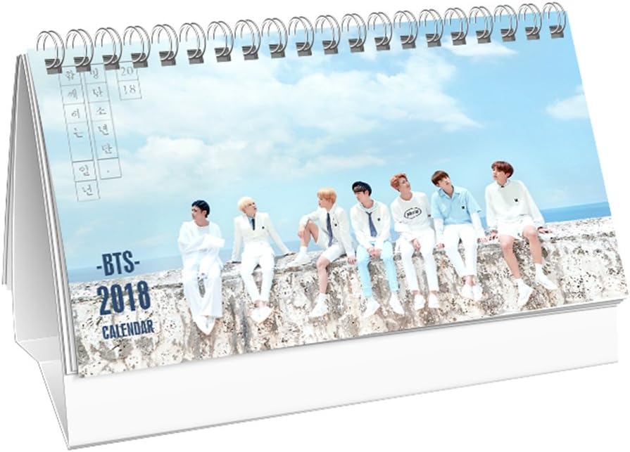 Bosunshine BTS Bangtan Boys 2018 Season's Greeting Monthly Desk Pad Calendar (new bts)