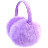 FSTEOE Winter Ear Muffs Women Warm Earmuff Girls Ear Warmers Soft Plush Outdoor Adjustable Ear Cover