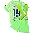 Barca 2024/2025 Lamine Yamal #19 Home Football Soccer Kids Jersey Shorts/Socks Set Youth Sizes