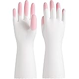 PACIFIC PPE PVC Dishwashing Cleaning Gloves, Reusable Unlined Kitchen Gloves, Non-Slip, Medium