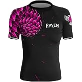 Raven Fightwear Women's Power Pangolin IBJJF Approved Rash Guard Short Sleeve MMA
