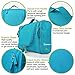 Heavy Duty Waterproof Hanging Toiletry Bag - Travel Cosmetic Makeup Bag for Women & Shaving Kit Organizer Bag for Men - Large Size: 10.2 x 4.5 x 8.5 Inch (Blue)