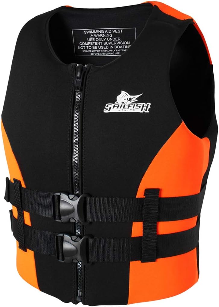 Adult Swim Vest Men Float Jacket - Men Women Swimming Neoprene Jacket Collision Protection Best for Beach Surfing