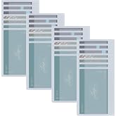 DEEZOMO 6 Card Slots Transparent Wallet Insert For Credit Card Set of 4, Men and Women Credit Holder Insert for Work and Travel Waterproof and Portable