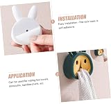 COLLBATH 6pcs Cartoon Towel Hook Rack Self-Adhesive for Home & Kitchen view 6