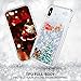 iPhone X Christmas Case, Maxdara [Screen Protector] Merry Christmas Tree Pattern Glitter Liquid Bling Sparkle Case Pretty Cute New Design for Girls Children Gifts for iPhone X 5.8 inch