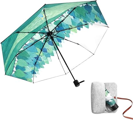 Amazon 折りたたみ傘 春系イラスト 撥水加工 99 の紫外線を隔離する