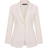 MINTLIMIT Blazers for Women Casual Long Sleeve Open Front Cardigan Button Work Office Blazers Jackets with Pockets