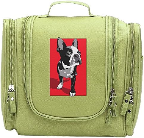 HRhzb Boston Terrier Picture Multifunction Cosmetic Bag&amp;Case Portable Makeup Pouch Waterproof Travel Handbag Organizer Toiletry Bag For Men And Women