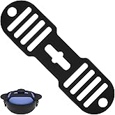 1Pcs Black Universal Fixing Strap, Black Pot Lid Accessories Tools Lid Holder Tools Heat-Resistant, No-Spill Design Transport Accessories Not Easily Damaged