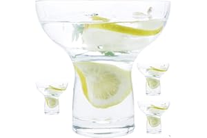 Chefcaptain Stemless Margarita Glasses Set Of 4, Zero Lead With Heavy Base, XL Cocktail Glasses, Large Size, 16oz, Set Of 4 (