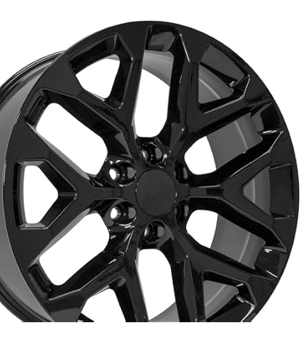 thumbnail image 2 of 4 Chrome 22" Snowflake Wheels – Chevy Silverado, Suburban, Tahoe Z71 – 6x139.7 Bolt Pattern 2 of 5