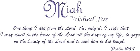 Amazon Co Jp 赤ちゃん名前壁デカール名ビニールデカールの意味を表示 Learn Theベビーガールズ名の意味 名前またはboys Getこの私の名前は何を意味デカール Miah V3 パープル Declg00miamiav03pr0617wd ホーム キッチン