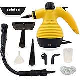 Comforday ALL IN ONE Handheld Steam Cleaner, HIGH PRESSURE Chemical Free Steamer for Bathroom, Kitchen, Surfaces, Floor, Carpet, Grout and more, BEST GERM KILLER and SANITIZER with 9 FREE Accessories